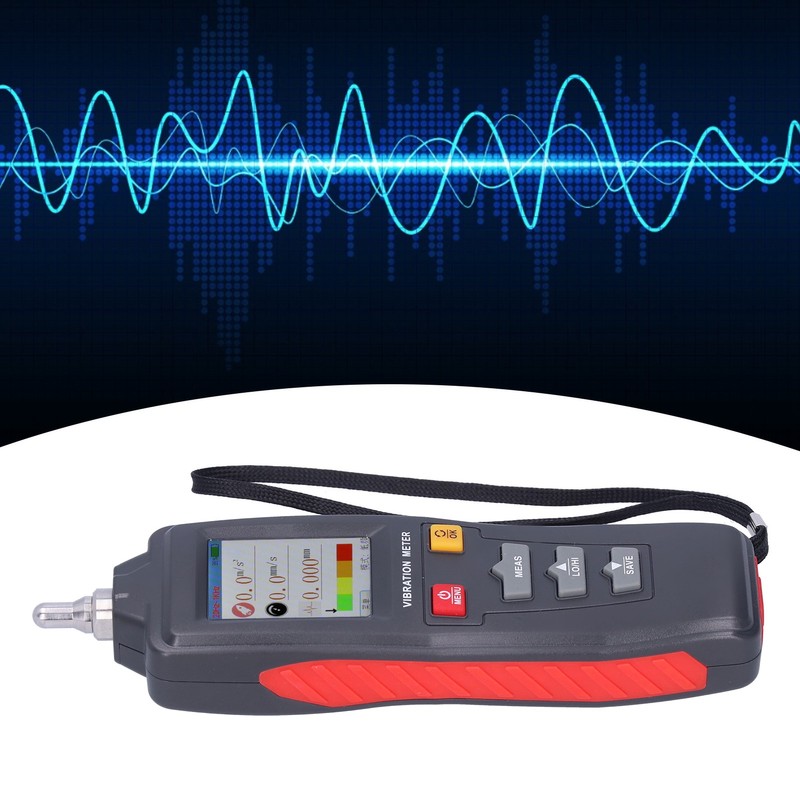 WT63B Portable Vibration Meter Tester Color LCD Digital Vibration Analyzer