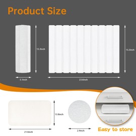 Stone Dish Drying Mat for Kitchen Counter, 24"x16" Collapsible Large Stone Dish Drying Mat Eco-Friendly Absorbent Diatomaceous Earth Mats for Cups Dishes Bottles(White)