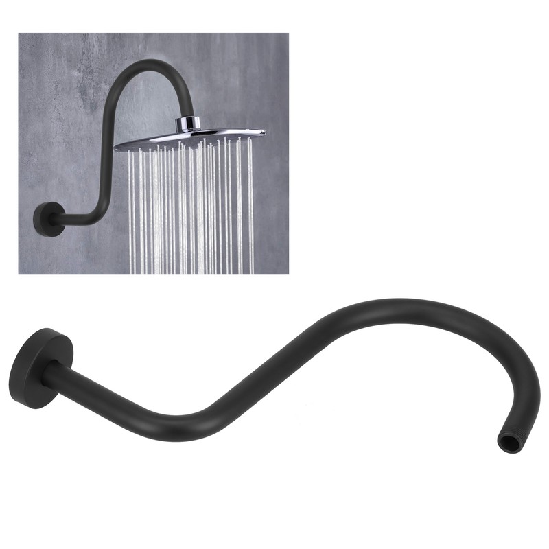 Shower Arm S Shape Gooseneck Stainless Steel Shower Head Extension