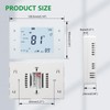 Wengart Programmable Thermostat for Home,Single Stage for Heat/Cool,4 Inch Display