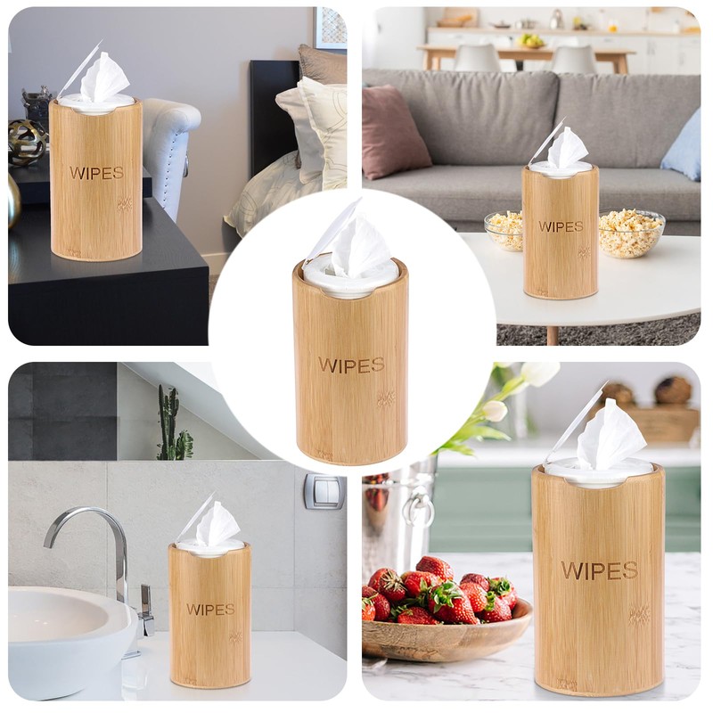 Kokone Bamboo Wipes Dispenser Compatible for Clorox Lysol, Farmhouse Wipes