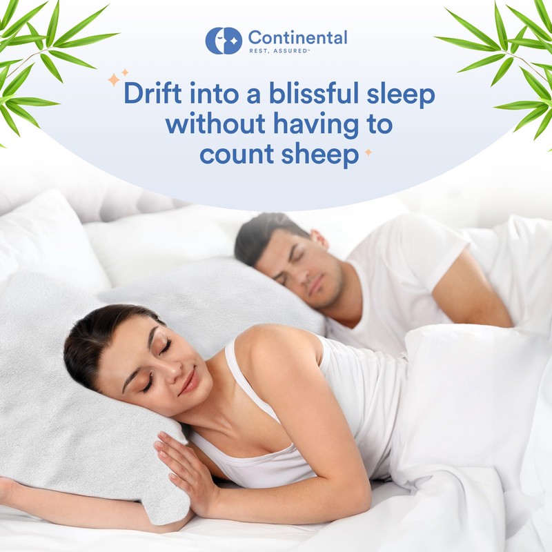 Continental Bedding Viscose Derived from Bamboo Pillow Protector Zippered Waterproof