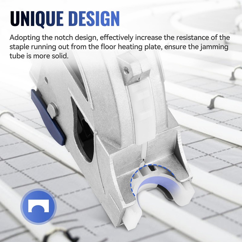 PEX Pipe Stapler Portable Foamboard Stapler Kit with 1650 Pcs