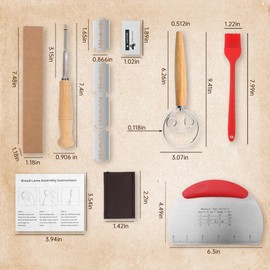 Sourdough Bread Starter Kit – Baking Supplies with Danish Dough Whisk, Dough Scraper, Pastry Brush, and Sourdough Scoring Tool | Essential Bread Making Tools for Baking Enthusiasts