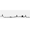 The Line City Skyline Wall Art 19.5" (50 cm) -