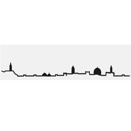 The Line City Skyline Wall Art 19.5" (50 cm) - Jerusalem