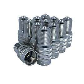 Haltec Set of 12 Double Seal Inflate Through Valve caps for Trucks RVs and Semis