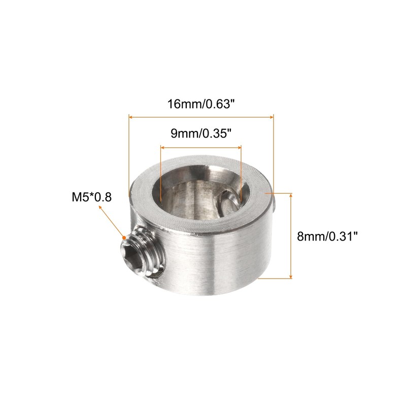 QUARKZMAN 4 Pieces 9 mm Drill Limiter Set, Adjustable Stainless