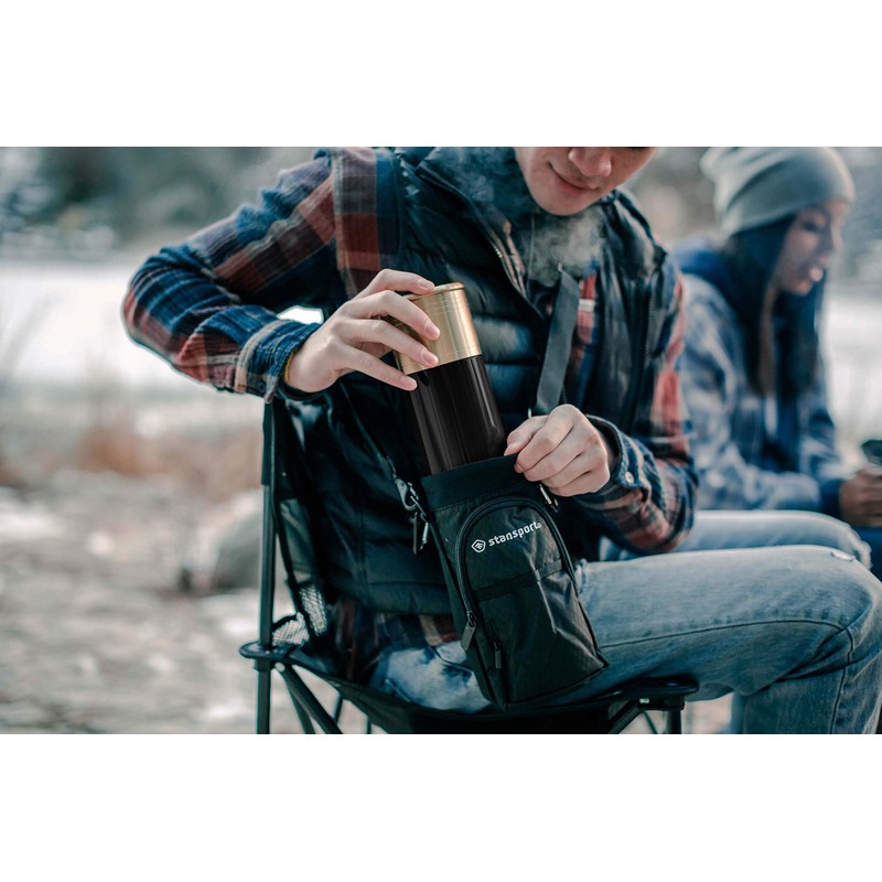 Stansport 12 Gauge Shotshell Thermo Bottle - Black (8970-20)