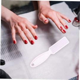 Outanaya 8Pcs Ergonomic Nail Cleaning Brushes Transparent for Fingernail Dust Removal Durable Manicure Tools for Home Use