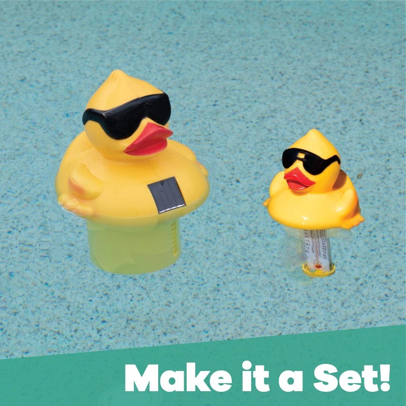 GAME Solar Derby Duck Pool Chlorinator Solar Powered LED Light