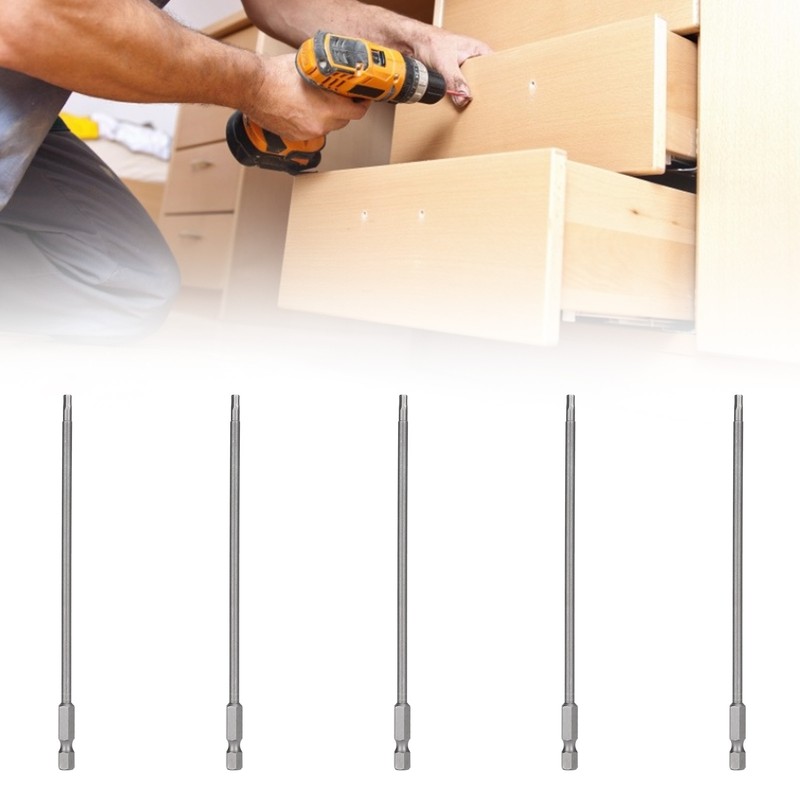 10Pcs Screwdriver Bit Electric 3mm Hex Strong Magnetic Hardened Hardware