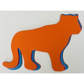 8” x 10” Tiger Assorted Color Super Cut-Outs, 15 Cut-Outs in a Pack for Animals, Zoo Animals, Crafts, Decorations, Kids’ School Craft Projects