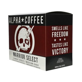 Alpha Coffee – Warrior Select - 24 Count Coffee Pods - Premium Gourmet Craft Medium-Dark Roast Coffee | Veteran Owned - Specialty Small Batch Roasted Coffee | 100% Arabica Beans