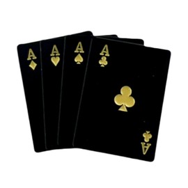 Dirty Birdie Golf | Four Aces Golf Ball Marker | Cool & Stylish | Premium Metal | Golf Essentials | Poker Chip Ball Marker