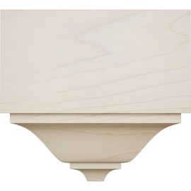 2 3/4"P x 5 1/2"W x 5 5/8"H Americraft Solid Hardwood Stain Grade Universal Mid Crown Moulding Coupler Block for Profiles up to 3"H x 2 3/4"P, Maple