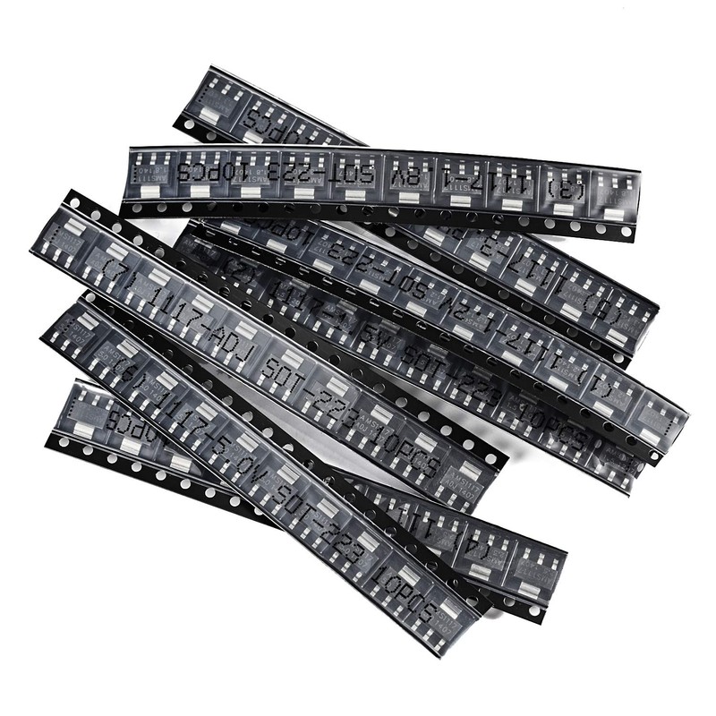 Chanzon 70pcs AMS1117 SOT-223 Kit Including 7 Values (1.2V 1.5V