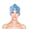 FOMIYES Hair Drying Towel Wrap Super Absorbent Microfiber Head Wrap