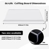 Acrylic Chopping Board Transparent Non Slip Cutting Board with Lip