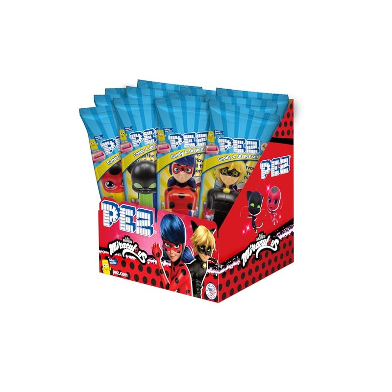 Miraculous Ladybug PEZ Party Pack (pack of 12 dispenser, each
