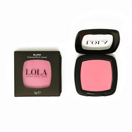 Lola Make-Up Mono Blush - Hot Pink,Highlighter, Smooth, Creamy, Powder, High Coverage, Long Lasting, Mineral Oil Free Vegan, Nr 002