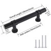 goldenwarm 10 Pack Black Cabinet Pulls Kitchen Cupboard Handles -
