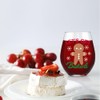 WUUCKOO Let's Get Baked Stemless Wine Glass With Fun Christmas