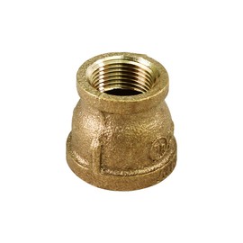 Supply Giant CSSD0342 3/4'' x 1/2'' Lead Free Reducing Coupling with Female National Pipe Taper Threaded Ends, Brass Construction, Higher Corrosion Resistance, Economical & Easy to Install, 20