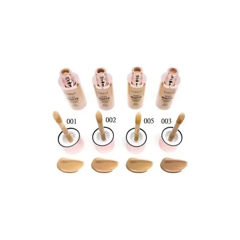 Set De Maquillaje : Base Liquida Soft Matte Spf 30
