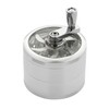 Glamified 2.5" 4 Pieces Hand Cranked Clear Top Herb Grinder