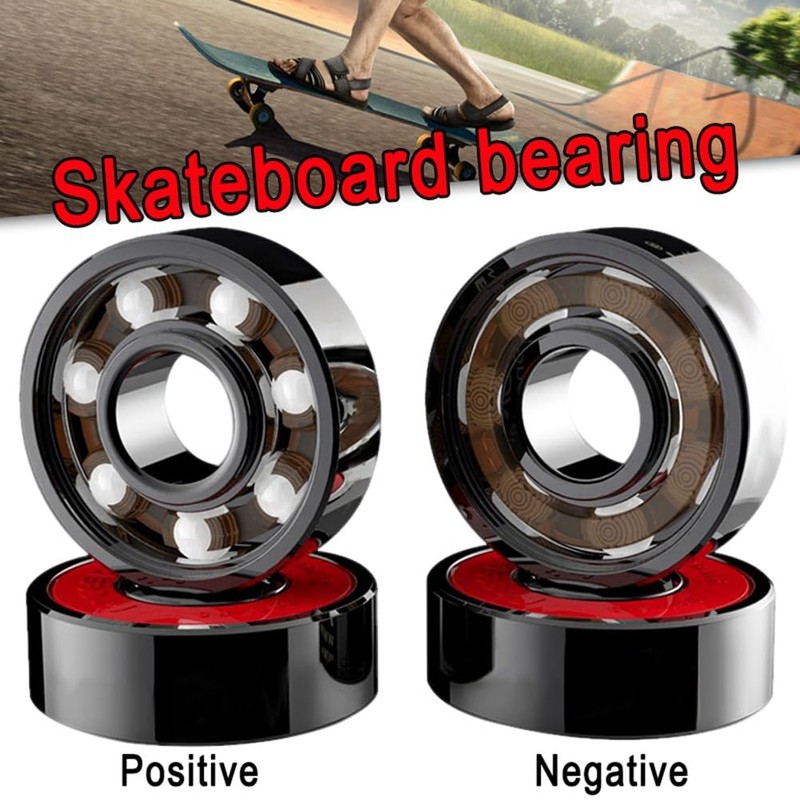 Daowwui 8Pcs Ceramic Bearings High Speed Wear for Skate Skateboard