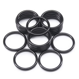 20PCS O Ring Buckle electroplated Zinc Alloy O-Rings Tone for Hardware Bags Belts Craft DIY Accessories(gun metal, 35mm(1.38in)), Gun Metal, 35mm(1.38in)