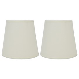2Pcs Indoor Lamp Shade European Style Fabric Lampshade for E14 Chandelier Table Lamp Floor LampPX17 Beige