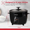 Holstein Housewares 16-Cup Cooked (8-Cup Uncooked) Rice Cooker, Black –