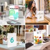 Yoosso 4 Pezzi Espositore A5, Trasparente Porta Menu Da Tavolo