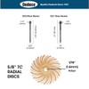 Dedeco Sunburst Radial Bristle Discs - 7/8" (22mm) Dia, TC