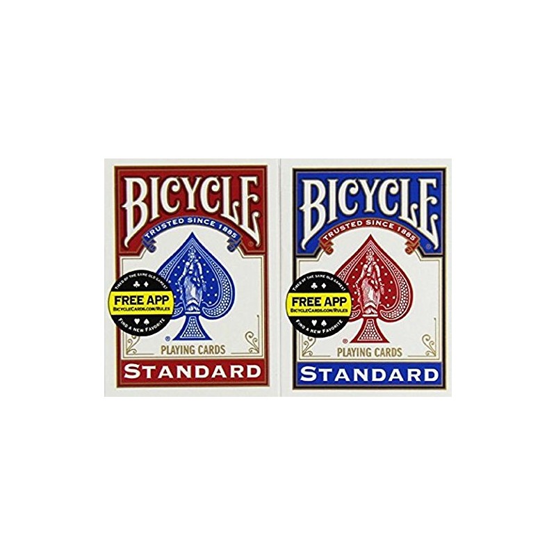 Bicycle Standard Index Playing Cards 1 Deck, Colors may Vary