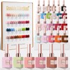 Double Rhythm 28Pcs 0.5Oz Gel Nail Polish Set Same Color