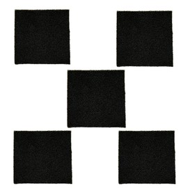 KOTTO - Juego de 5 filtros de carbón activado de 0.4 pulgadas de grosor para soldar humos de humos de ventilación, filtros de extractor de humos, filtro de extracción de soldadura para amortiguador de