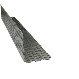 Aluminium Profile L-Perforated Sheet 1000 mm Aluminium Angle Exterior Decoration 110 x 110 mm Inner Side Dimensions Made of Aluminium Perforated Sheet Rv 5-8 Natural, 1.5 mm Thick L Profile RV 5/8, Aluminium L Profile