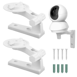 Pack of 2 Camera Wall Mounts, Wall Mount, Wall Mount Compatible with Tapo C220, Reolink E1, Pro Reolink E1, Tapo C225, Adjustable Angle 180 Degree Rotation
