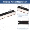 MECCANIXITY 5Pcs Straight Double Linear Slide Potentiometer 6 Pin B10Kx2