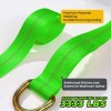 TREKASSY 4 Pack Axle Straps Car Hauler Trailer Tire Tie