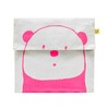 Fluf Flip Snack Sack - Panda Pink