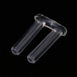 Rimless Frames Sleeves, 100pcs New Clear Plastic Compression Sleeves Rimless Glasses Repair Kit Rimless Glasses Compression Sleeve Repair Set For Rimless Glasses Fixing Accessories Tools(1.5*0.8*0.7)