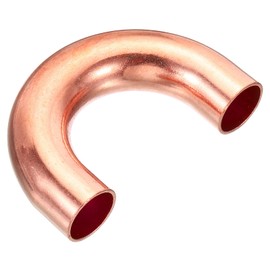 PATIKIL 3/4 Inch OD 78x51mm Elbow Copper Pipe Fitting, 180 Degree Bend Welding Sweat Solder Connection for HVAC Air Conditioner Plumbing Gas Water Oil