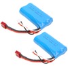 7.4V 1500mAh 15C Lipo Battery with Charging Cable Rechargeable Lithium