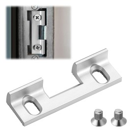 Enhon Replacement Piece Type 115 for Strike Plates, 46 x 14.4 x 9 mm Adjustable Strike Plates, Replacement Piece, 32 mm Screw Hole Spacing, Screw-On Piece for Standard Locking Plate, Quality Metal