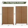 Metal Privacy Screen Outdoor Privacy Screen 72"H×47"W, Freestanding Decorative Privacy
