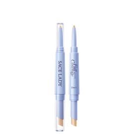 Sace Lady 2 in 1 Full Coverage Concealer Pen, Dual-End Concealer Stick Ultra Precise & Waterproof for Eye Dark Circles, Blackheads, Lightweight & Sweatproof (#01 Light Natural)